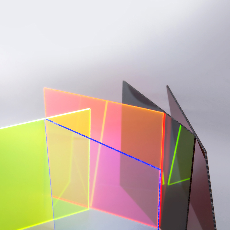 ورق اکریلیک رنگارنگ شفاف