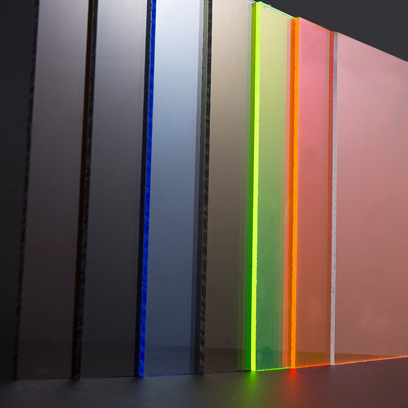 ورق اکریلیک رنگارنگ شفاف